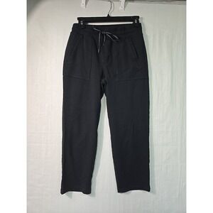 T By Talbots Women's XS Black Pull On Lounge Athleisure Drawstring Elastic Crop